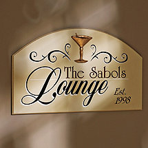 Personalized Lounge Sign (Cream)