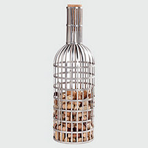 Metal Cork Collector with Giant Stopper