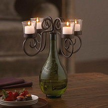 Vino Wine Bottle Candelabra