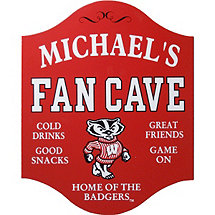 Wisconsin Badgers Fan Cave Sign