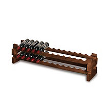 26 Bottle Stackable Wine Rack Kit (Walnut)