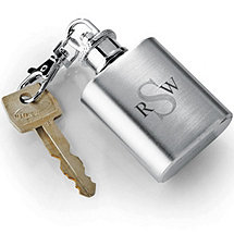 Monogrammed Keychain Flask