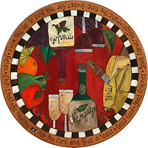 Handpainted Lazy Susan