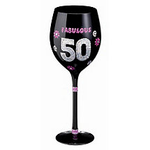 Birthday Wine Glass (50th)