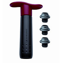 Le Creuset Wine Pump and Stoppers (Cherry)