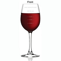 Sauced Measuring Wine Glass