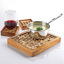 Wine Cork Coasters and Wine Cork Trivet Kit