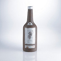 Large Bordeaux Bottle Terra Cotta Vase