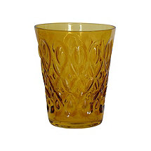 Teardrop Juice Glass (Amber) (Set of 4)