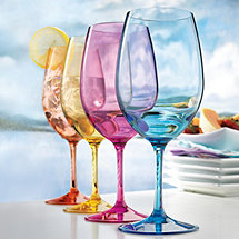 Indoor / Outdoor Mixed Color Wine Glasses (Set of 4)