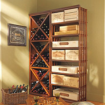 N'FINITY DIY Diamond Cube & Rectangular Bin Wine Rack Set