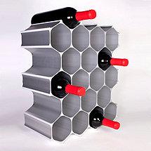 WineHive 22-Bottle Modular Wine Rack