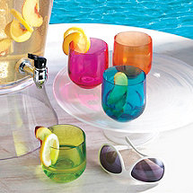 Neon Tumblers Set of 4 Mixed Colors