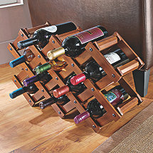 Accordion Wooden Wine Rack