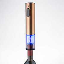Electric Blue Push-Button Corkscrew (Antique Copper)
