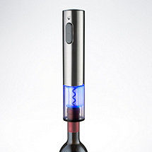 Electric Blue Push-Button Corkscrew (Gun Metal)