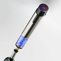 Deco Electric Blue Corkscrew with Digital Thermometer