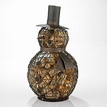 Snowman Wine Cork Catcher
