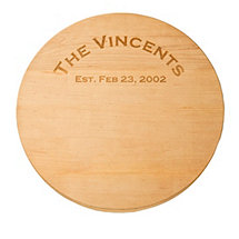 Personalized Maple Lazy Susan with Rounded Edge(18 inches)