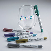 Wine Glass Writer Metallic Pens (6 Pack)