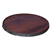 Personalized Ring Top Barrelhead Lazy Susan