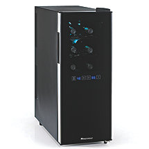 Wine Enthusiast Silent 12 Bottle Dual Zone Touchscreen Wine Refrigerator Slimline Edition