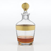 Madison Avenue Whiskey Decanter Gold Band