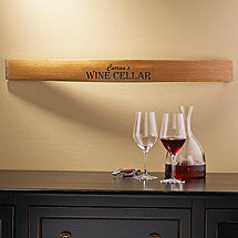 Personalized Barrel Stave Wall Sign