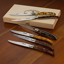 Jean Dubost Laguiole 6-Piece Steak Knives (Tortoise Shell Acrylic)
