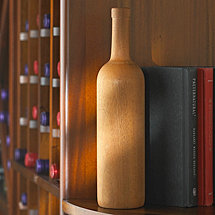 Wooden Wine Bottle Bordeaux (Unfinished)