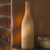 Wooden Wine Bottle Burgundy (Unfinished)
