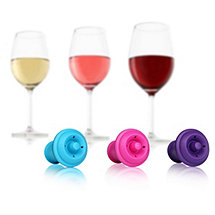 Vacu Vin Wine Saver Stoppers Colored (Set of 3)