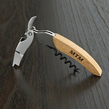 Personalized Origine Reclaimed Wine Barrel Waiter's Corkscrew (Natural Finish)