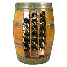 Reclaimed Whole Wine Barrel 28 Bottle Wine Rack