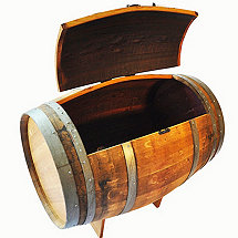 Reclaimed Wine Barrel Ice Chest