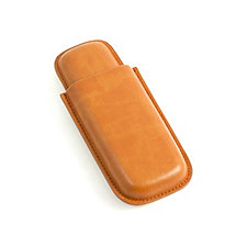 Bey-Berk Tan Leather Cigar Case