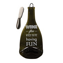 Melted Wine Bottle Cheese Board (Wine Flies When You’re Having Fun)
