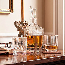 Nachtmann Aspen Decanter with 2 Whiskey Tumbler Set