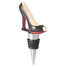 Stiletto Wine Stopper - Black