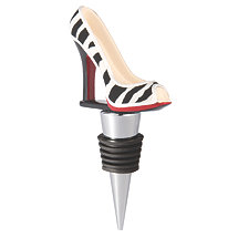 Stiletto Wine Stopper - Zebra
