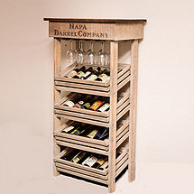 Napa Vineyard Tall Wine Rack