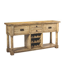 Pyrenees Wine Storage Console Driftwood Finish