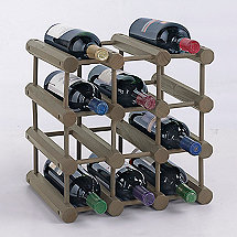 Modular 12 Bottle Wine Rack (Stone Gray)