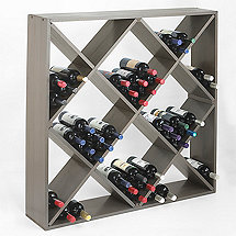 Jumbo Bin 120 Bottle Wine Rack (Stone Gray)