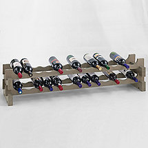 26 Bottle Stackable Wine Rack Kit (Stone Gray)