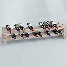 26 Bottle Stackable Wine Rack Kit (White Wash)