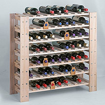 Swedish 63 Bottle Wine Rack (White Wash)