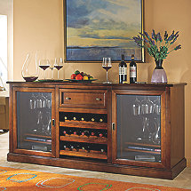 Siena Wine Credenza Walnut (Outlet)