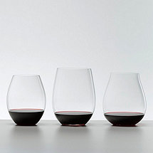 Riedel Big O Red Wine Tasting Set Stemless Wine Glasses (Set of 3)