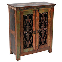 Beech 2 Iron Door Buffet Table